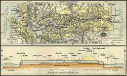 Historische Karte vom Panamakanal