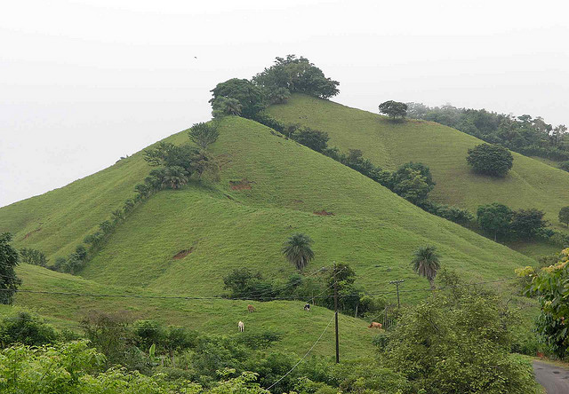 Sicht von Macaracas nach Los Pozo in der Provinz Herrera, Panama.