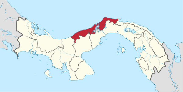 Provinz Colón - Karte