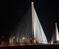 Panama Brücke bei Nacht